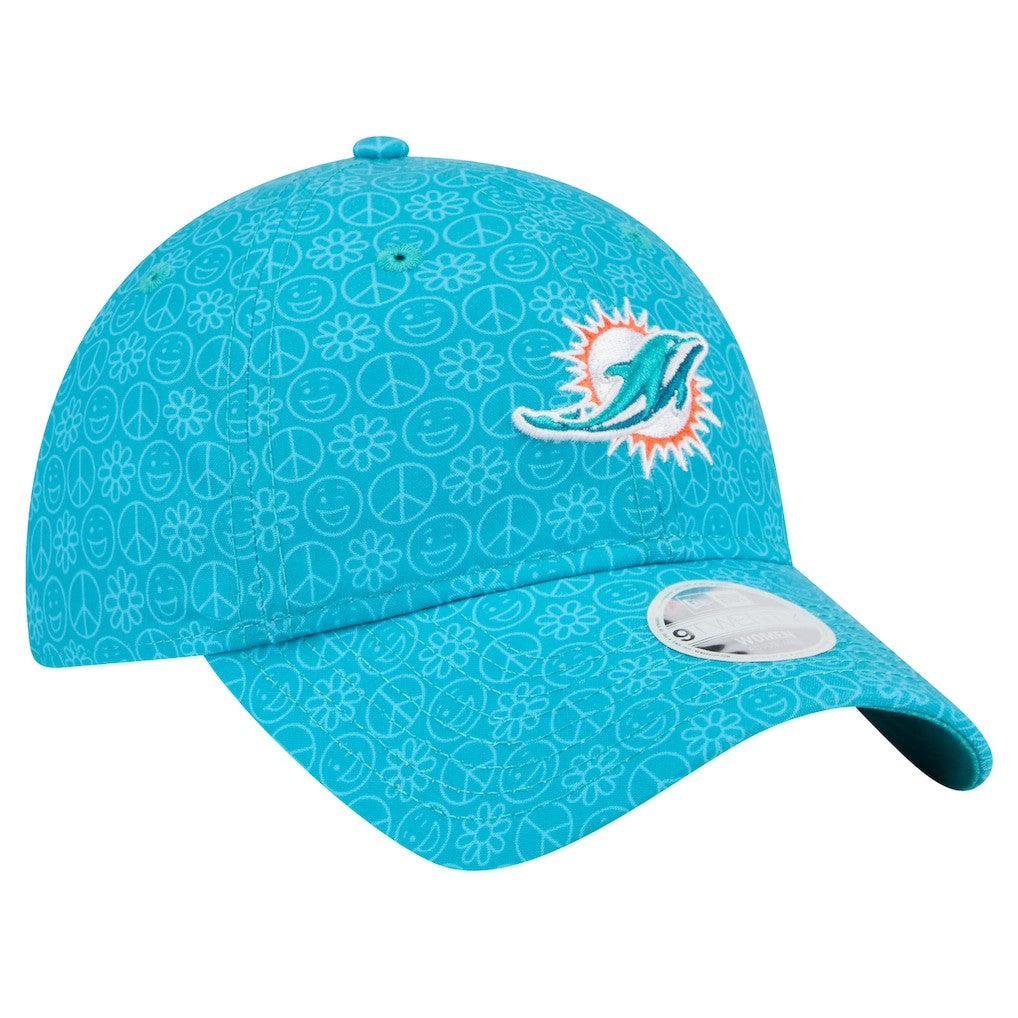 Women's Smiley 9TWENTY Adjustable Hat - Miami Dolphins Hats