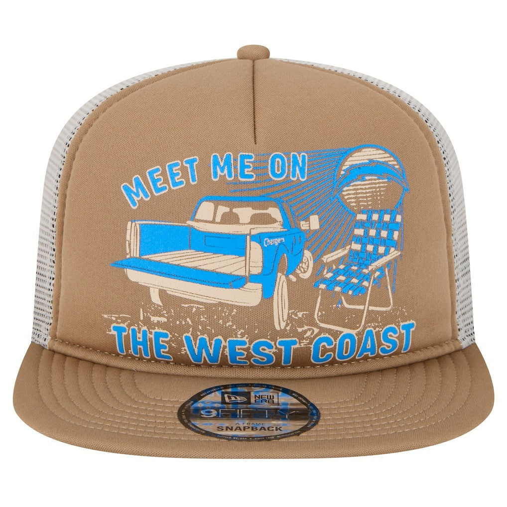 Meet Me 9FIFTY Snapback Hat - Los Angeles Chargers Hats