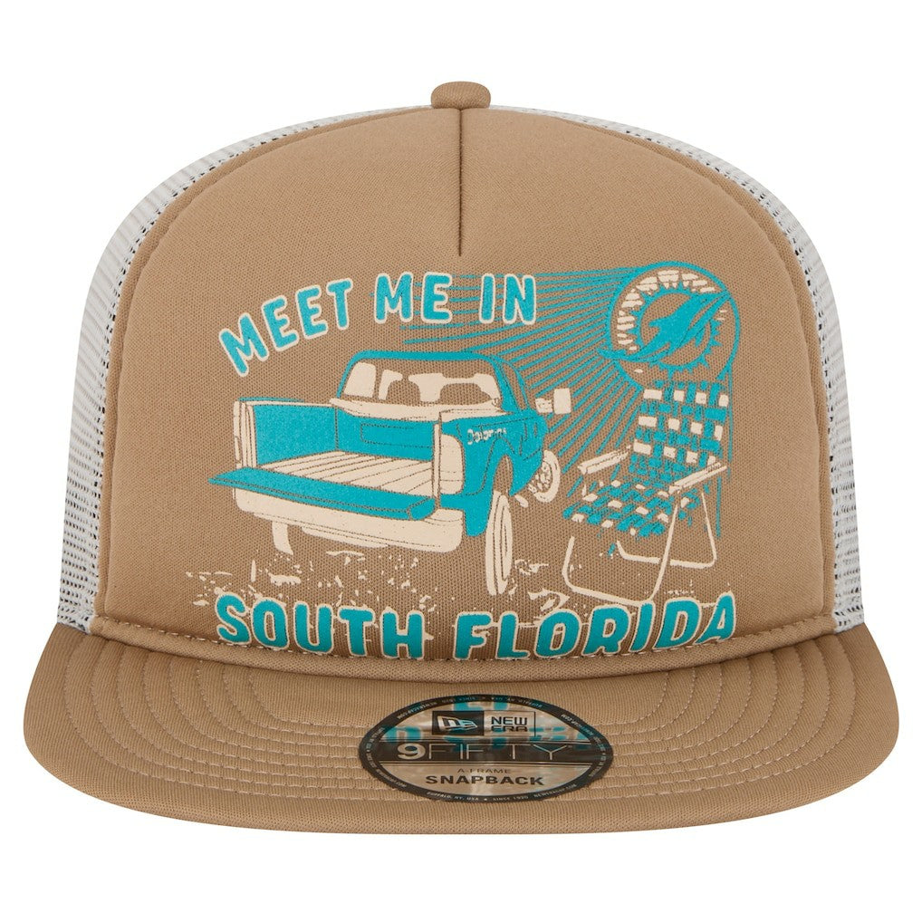 Meet Me 9FIFTY Snapback Hat - Miami Dolphins Hats