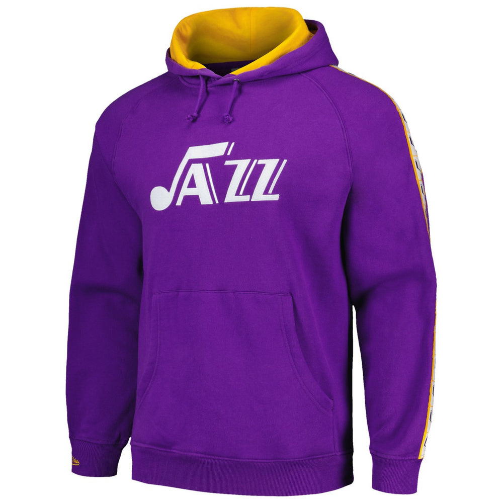 Mitchell & Ness Utah Jazz Hardwood Classics Nights Raglan Pullover Hoodie