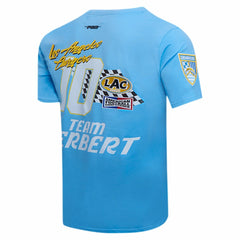 Justin Herbert  Pro Standard Fast Lane Name & Number Player T-Shirt - Los Angeles Chargers T-shirts