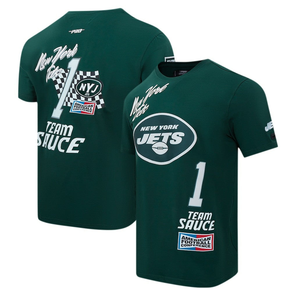 Ahmad Sauce Gardner  Pro Standard Fast Lane Name & Number Player T-Shirt - New York Jets T-shirts