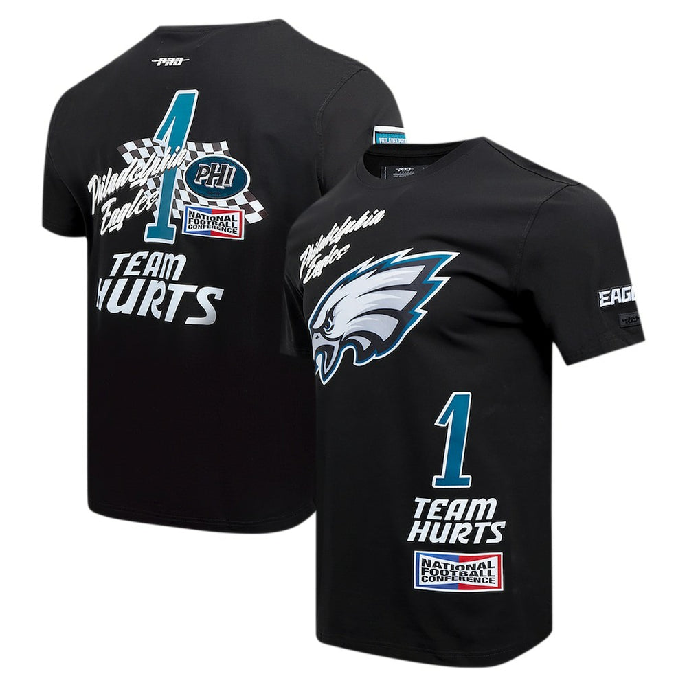 Jalen Hurts  Pro Standard Fast Lane Name & Number Player T-Shirt - Philadelphia Eagles T-shirts