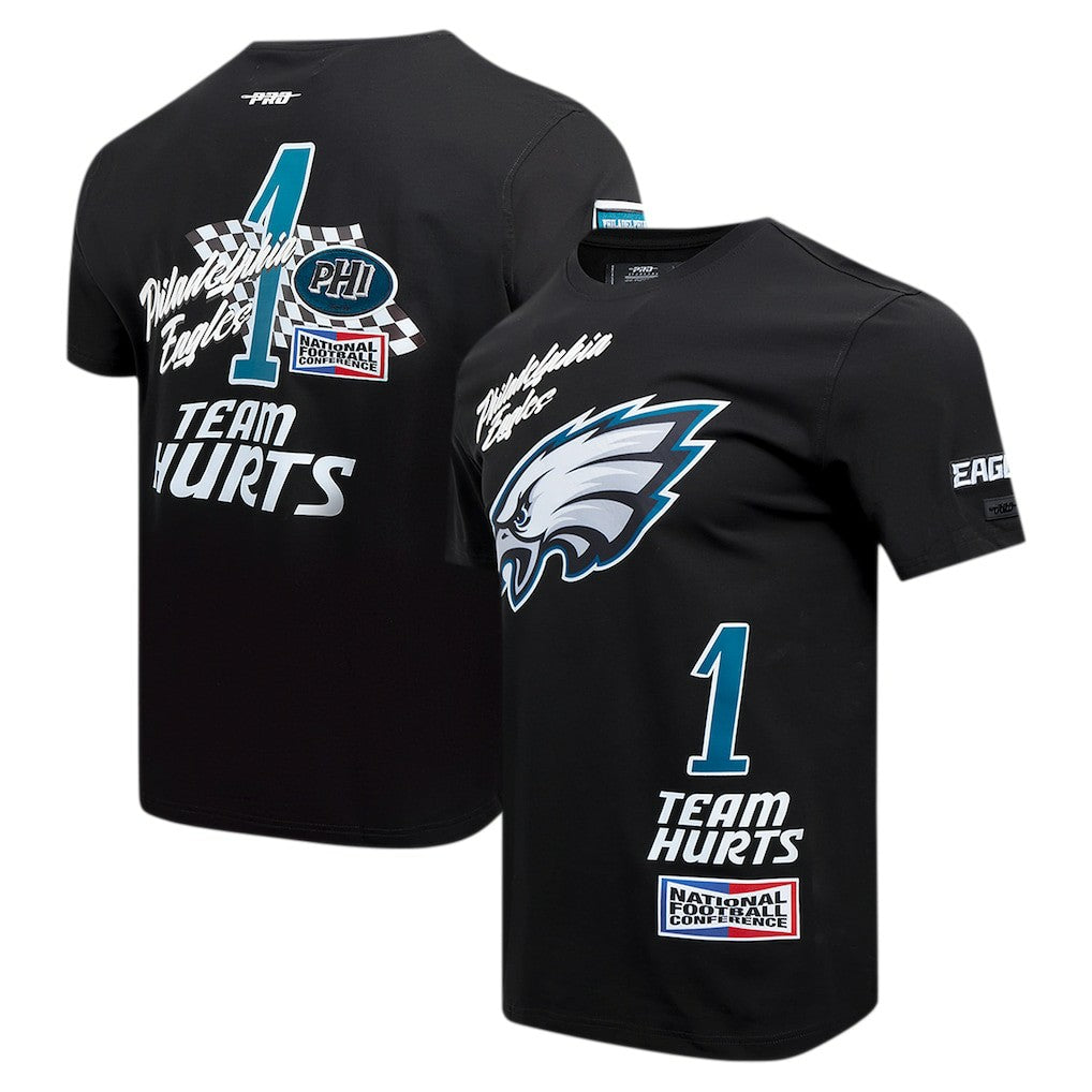 Jalen Hurts  Pro Standard Fast Lane Name & Number Player T-Shirt - Philadelphia Eagles T-shirts