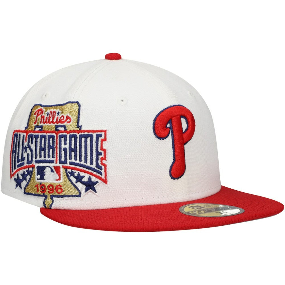 White/Red Philadelphia Phillies New Era Major Sidepatch 59FIFTY Fitted Hat