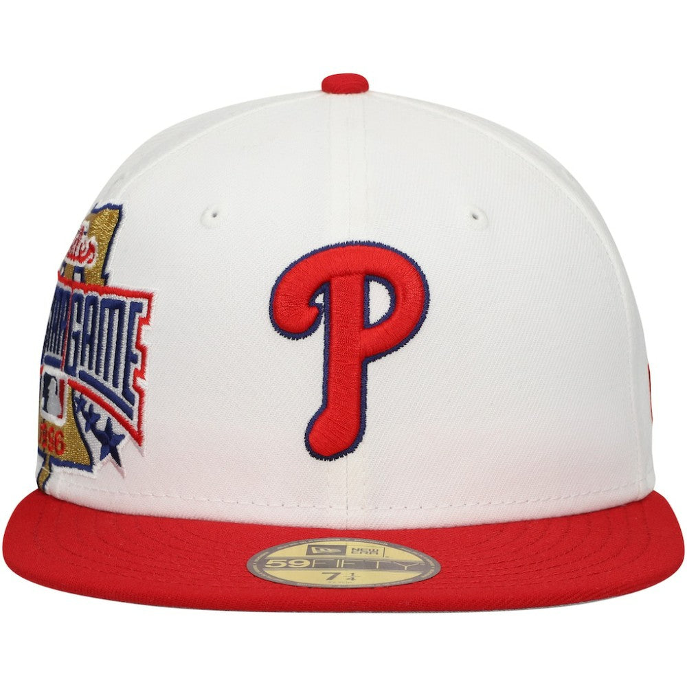 White/Red Philadelphia Phillies New Era Major Sidepatch 59FIFTY Fitted Hat