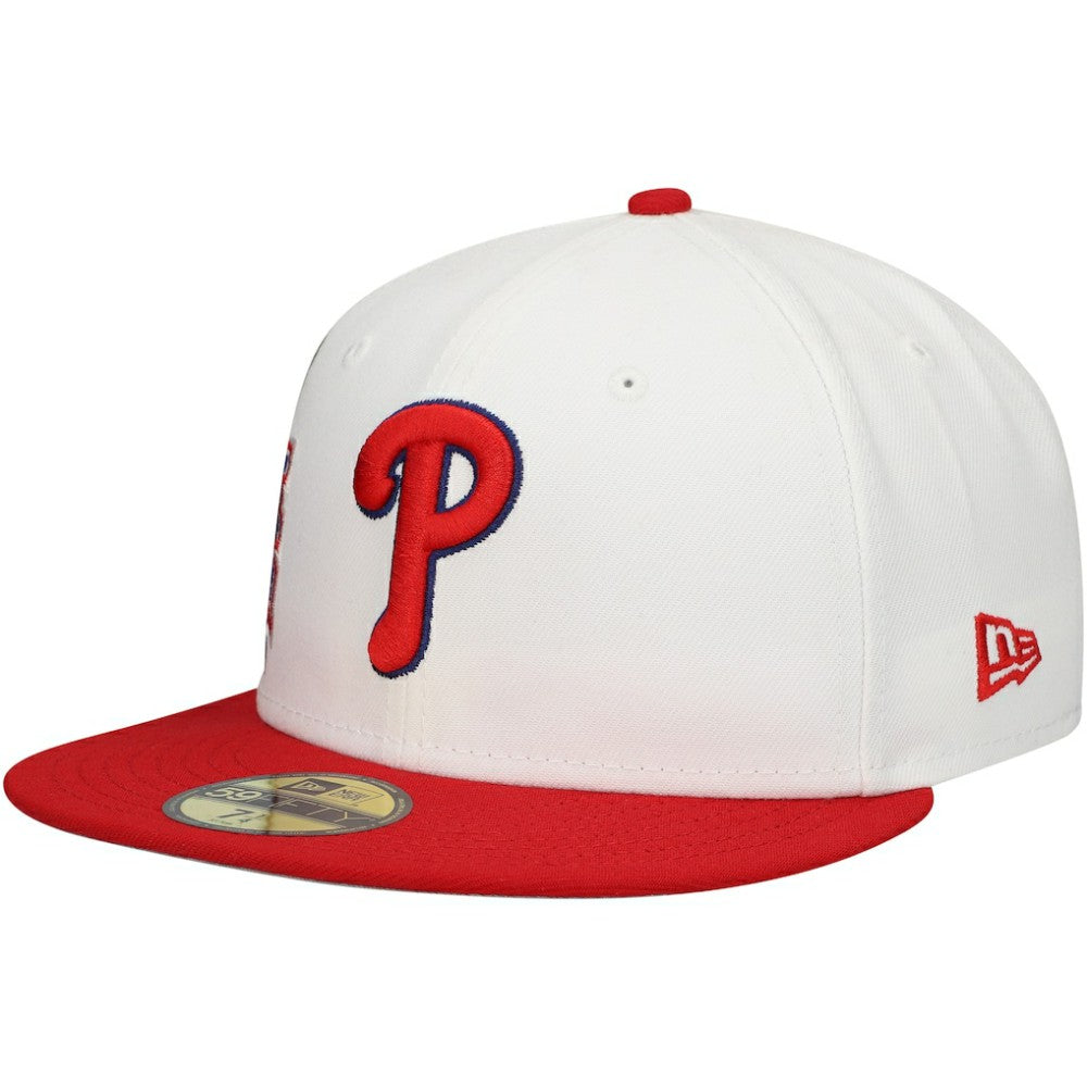 White/Red Philadelphia Phillies New Era Major Sidepatch 59FIFTY Fitted Hat