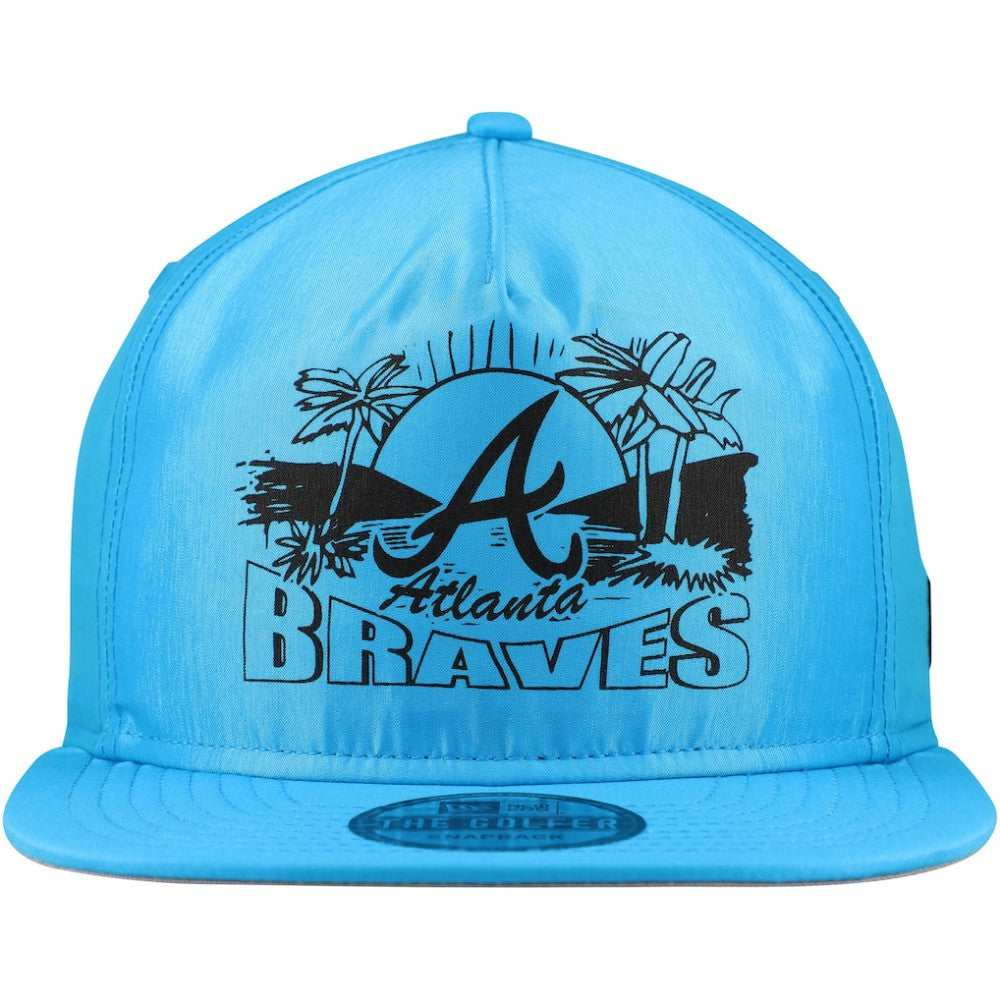 Blue Atlanta Braves New Era Neon Golfer Snapback Hat