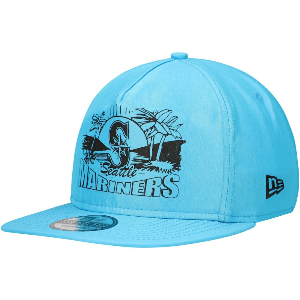 Blue Seattle Mariners New Era Neon Golfer Snapback Hat