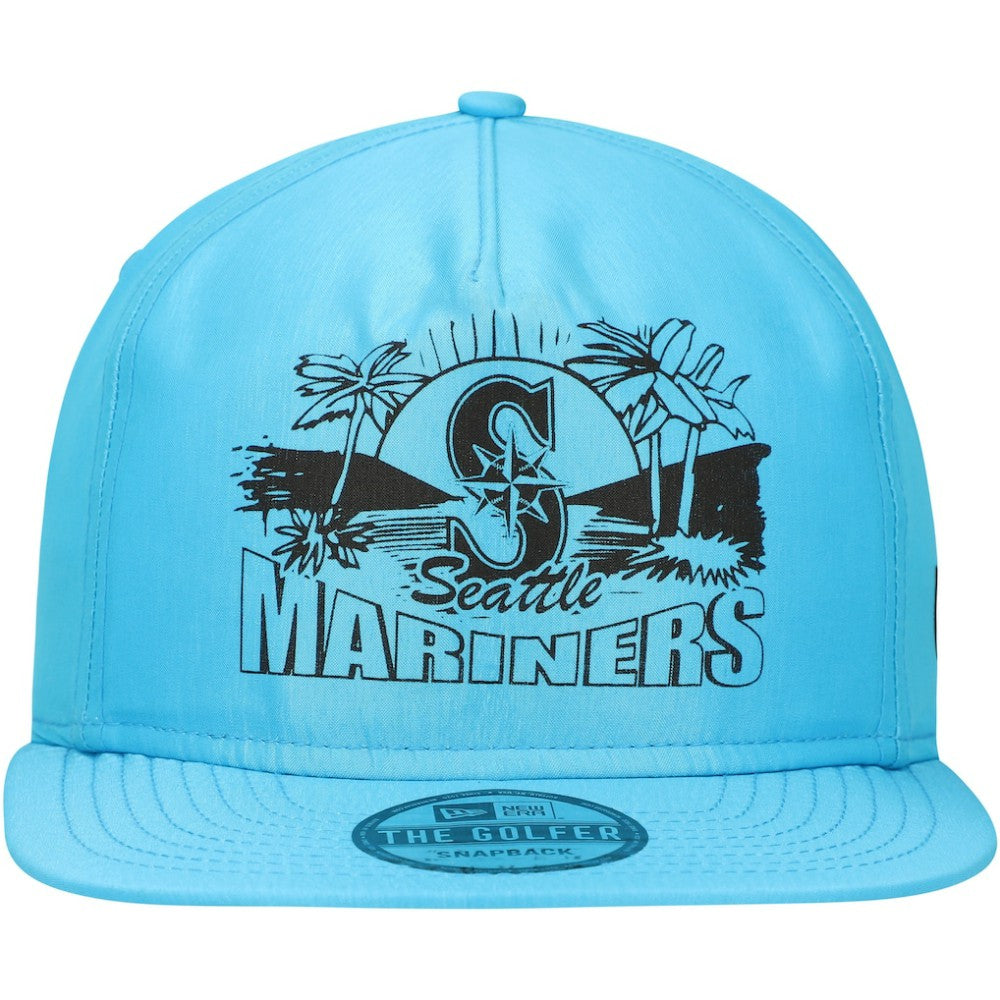 Blue Seattle Mariners New Era Neon Golfer Snapback Hat