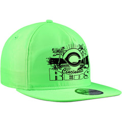 Green Cincinnati Reds New Era Neon Golfer Snapback Hat