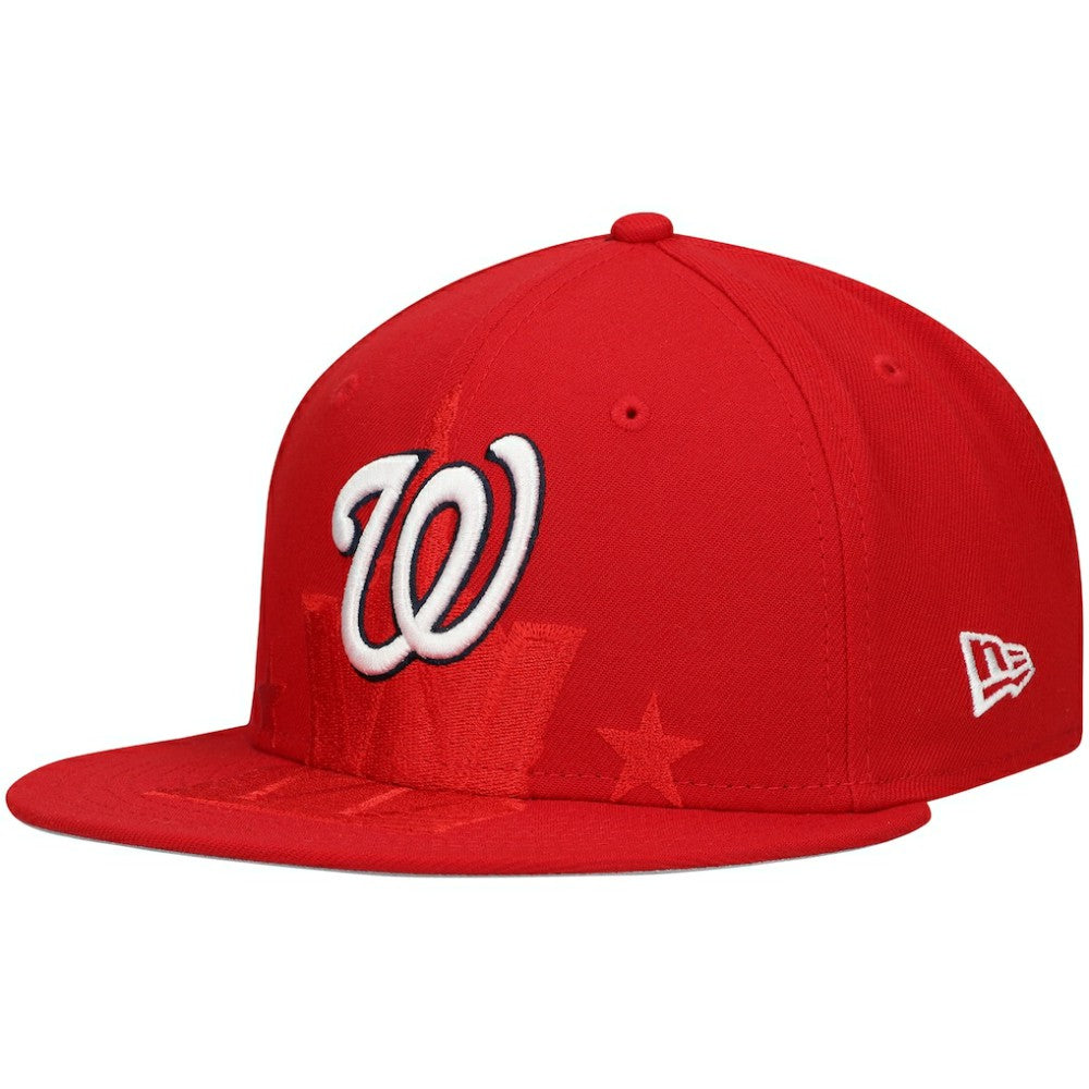 Red Washington Nationals New Era Shadow Logo 59FIFTY Fitted Hat