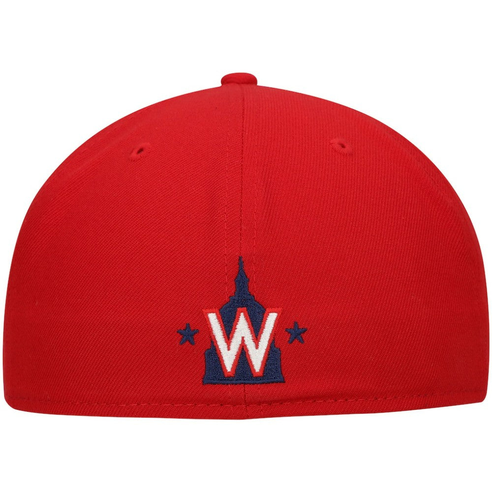 Red Washington Nationals New Era Shadow Logo 59FIFTY Fitted Hat