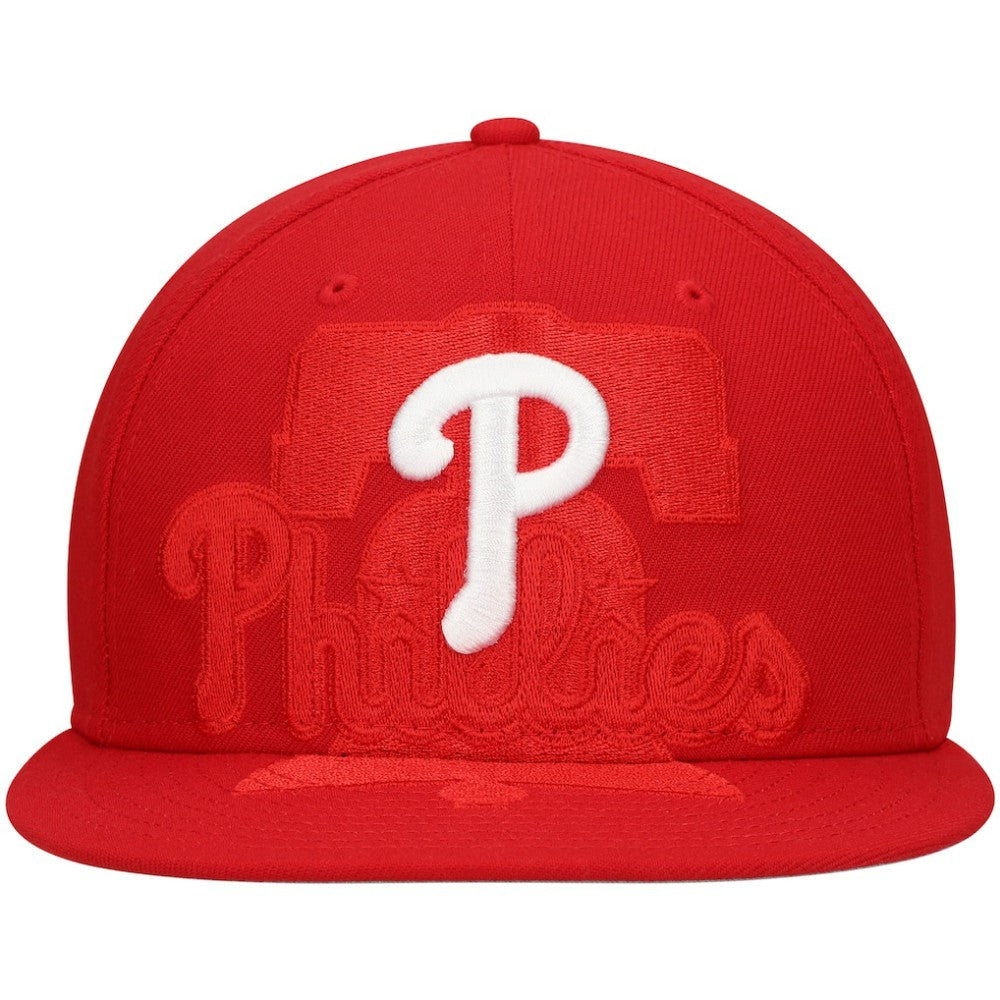 Red Philadelphia Phillies New Era Shadow Logo 59FIFTY Fitted Hat
