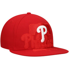 Red Philadelphia Phillies New Era Shadow Logo 59FIFTY Fitted Hat