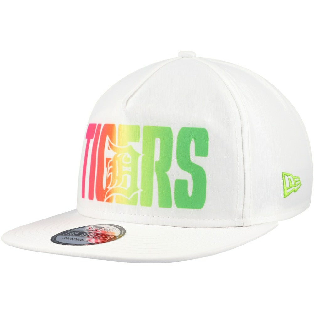 White Detroit Tigers New Era Spring Spectrum Golfer Snapback Hat