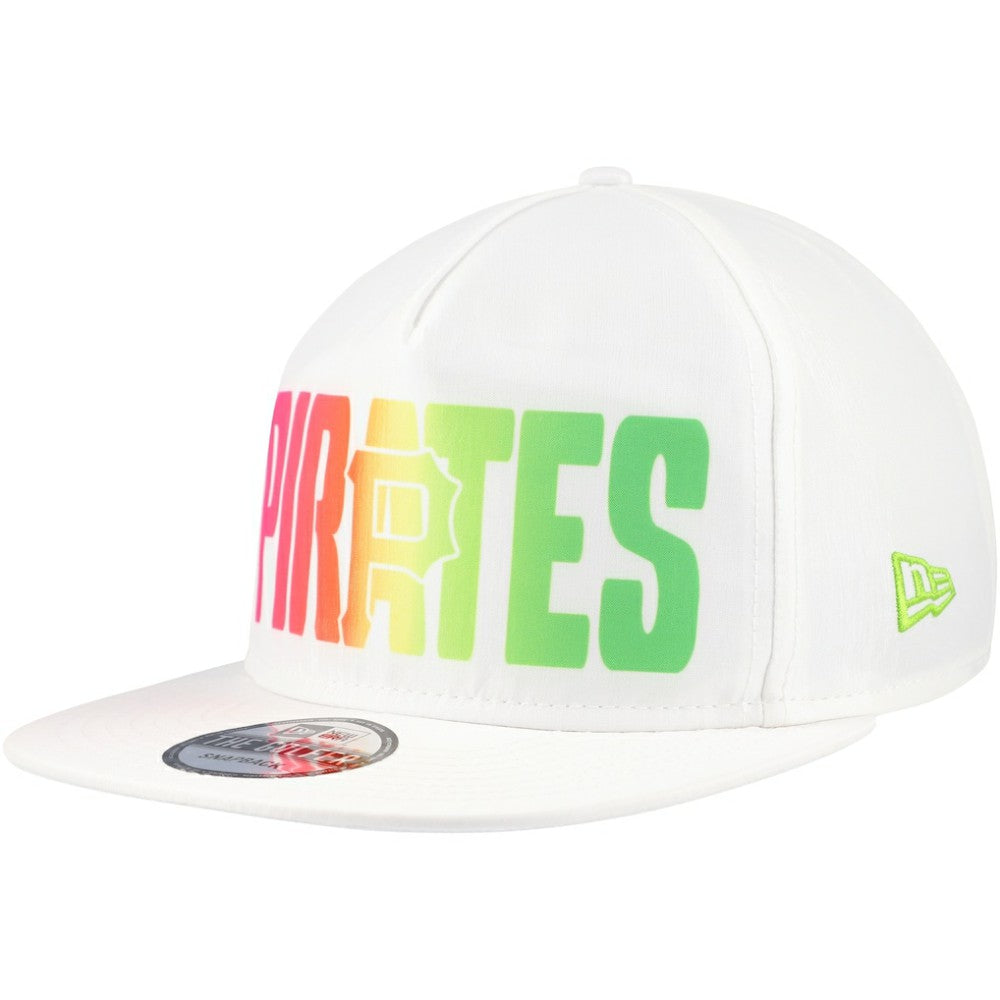 White Pittsburgh Pirates New Era Spring Spectrum Golfer Snapback Hat