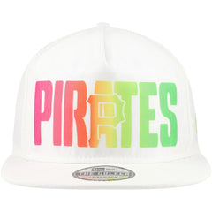White Pittsburgh Pirates New Era Spring Spectrum Golfer Snapback Hat