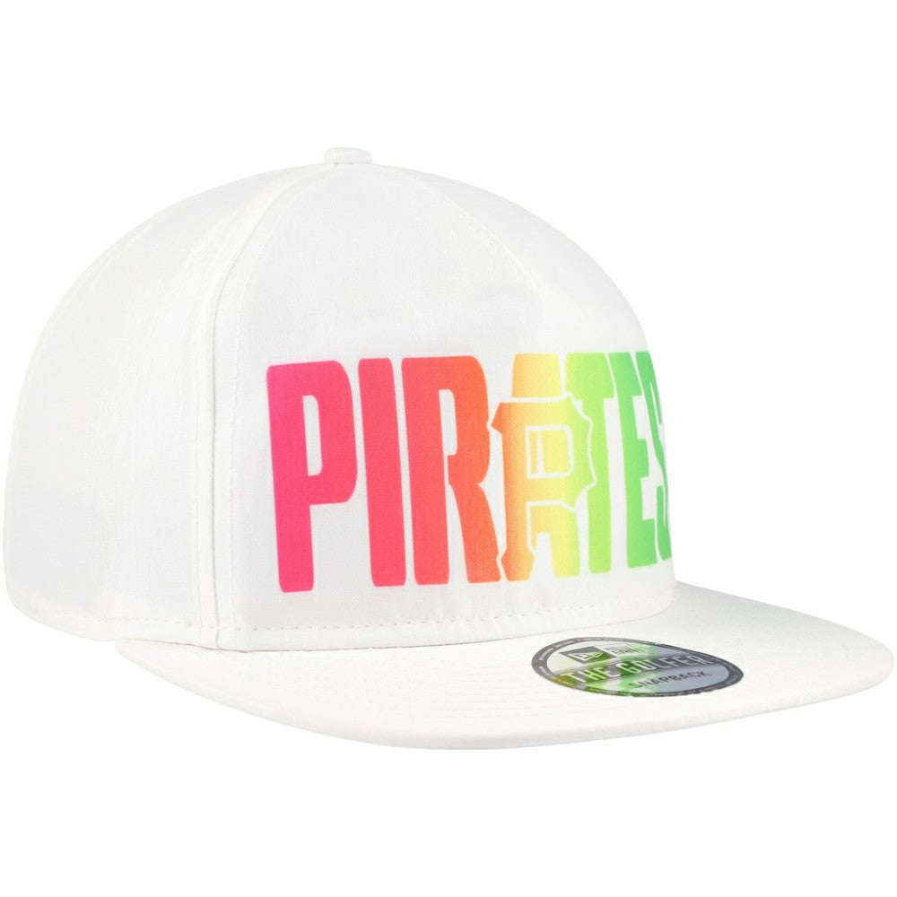 White Pittsburgh Pirates New Era Spring Spectrum Golfer Snapback Hat