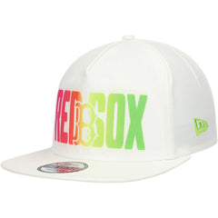 White Boston Red Sox New Era Spring Spectrum Golfer Snapback Hat