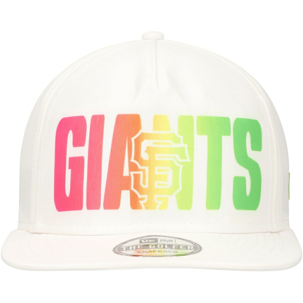 White San Francisco Giants New Era Spring Spectrum Golfer Snapback Hat