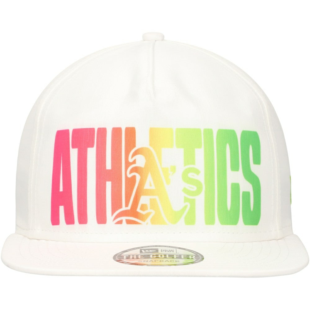 White Athletics New Era Spring Spectrum Golfer Snapback Hat