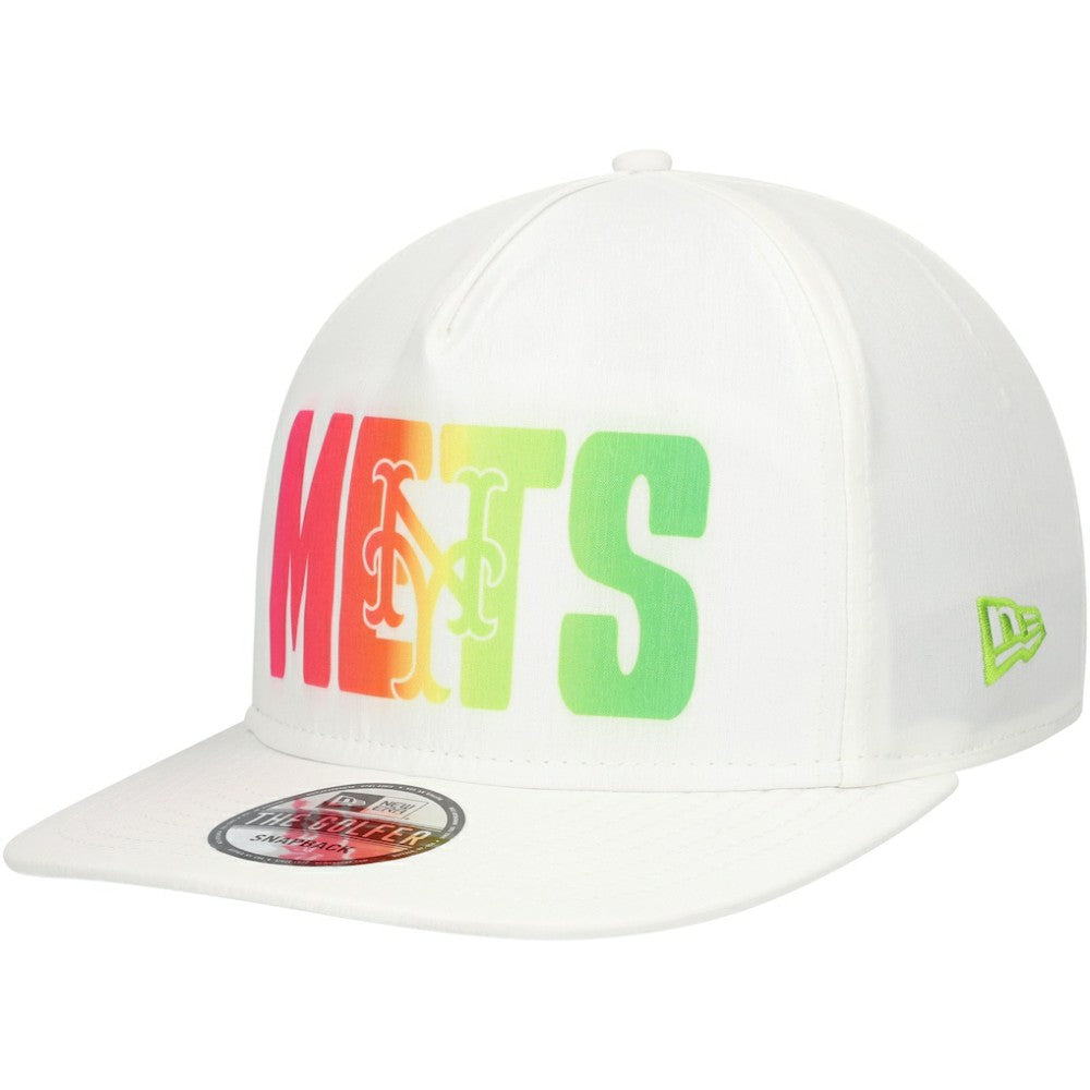 White New York Mets New Era Spring Spectrum Golfer Snapback Hat