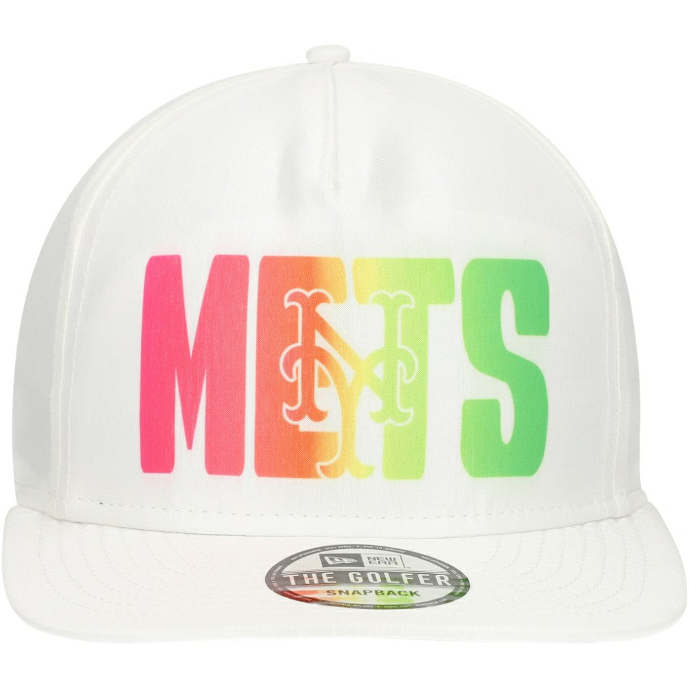White New York Mets New Era Spring Spectrum Golfer Snapback Hat