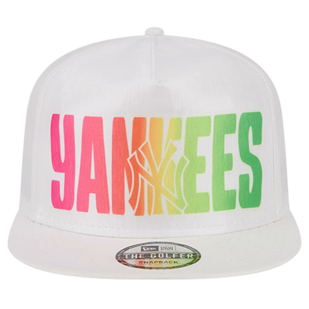 White New York Yankees New Era Spring Spectrum Golfer Snapback Hat