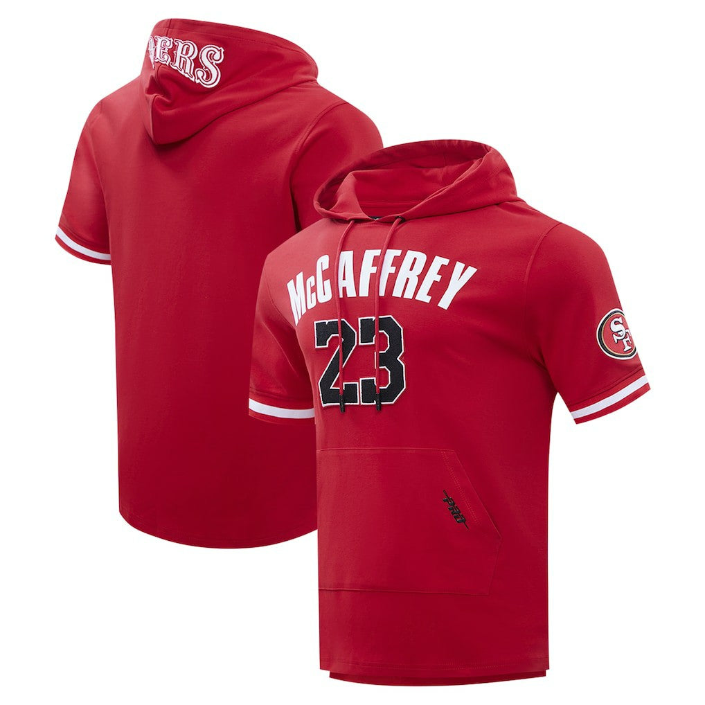 Christian McCaffrey  Pro Standard Player Name & Number Hoodie T-Shirt - San Francisco 49ers Hoodies