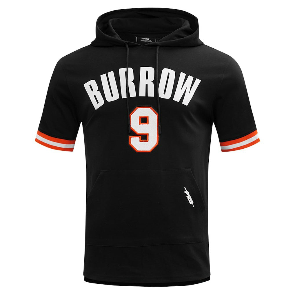 Joe Burrow  Pro Standard Player Name & Number Hoodie T-Shirt - Cincinnati Bengals Hoodies