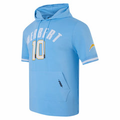 Justin Herbert  Pro Standard Player Name & Number Hoodie T-Shirt - Los Angeles Chargers Hoodies