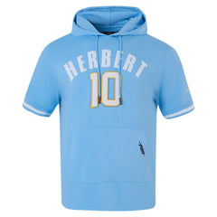 Justin Herbert  Pro Standard Player Name & Number Hoodie T-Shirt - Los Angeles Chargers Hoodies