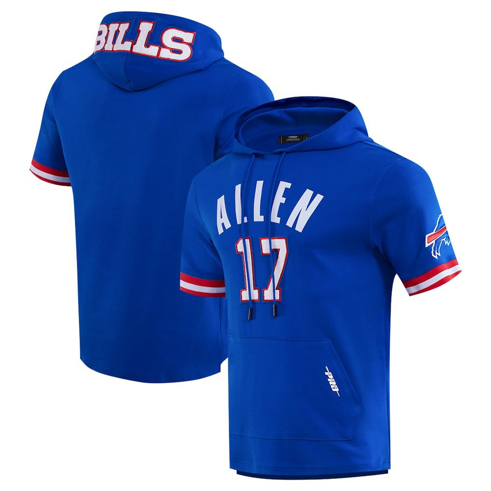 Josh Allen  Pro Standard Player Name & Number Hoodie T-Shirt - Buffalo Bills Hoodies