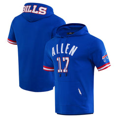 Josh Allen  Pro Standard Player Name & Number Hoodie T-Shirt - Buffalo Bills Hoodies