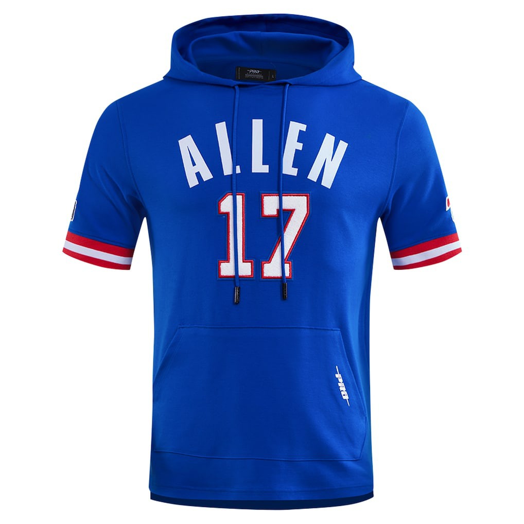 Josh Allen  Pro Standard Player Name & Number Hoodie T-Shirt - Buffalo Bills Hoodies
