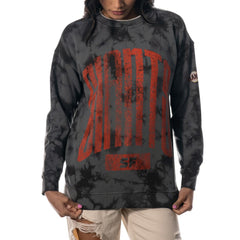 Charcoal San Francisco Giants The Wild Collective Women's Overdyed Pullover Sweatshirt
