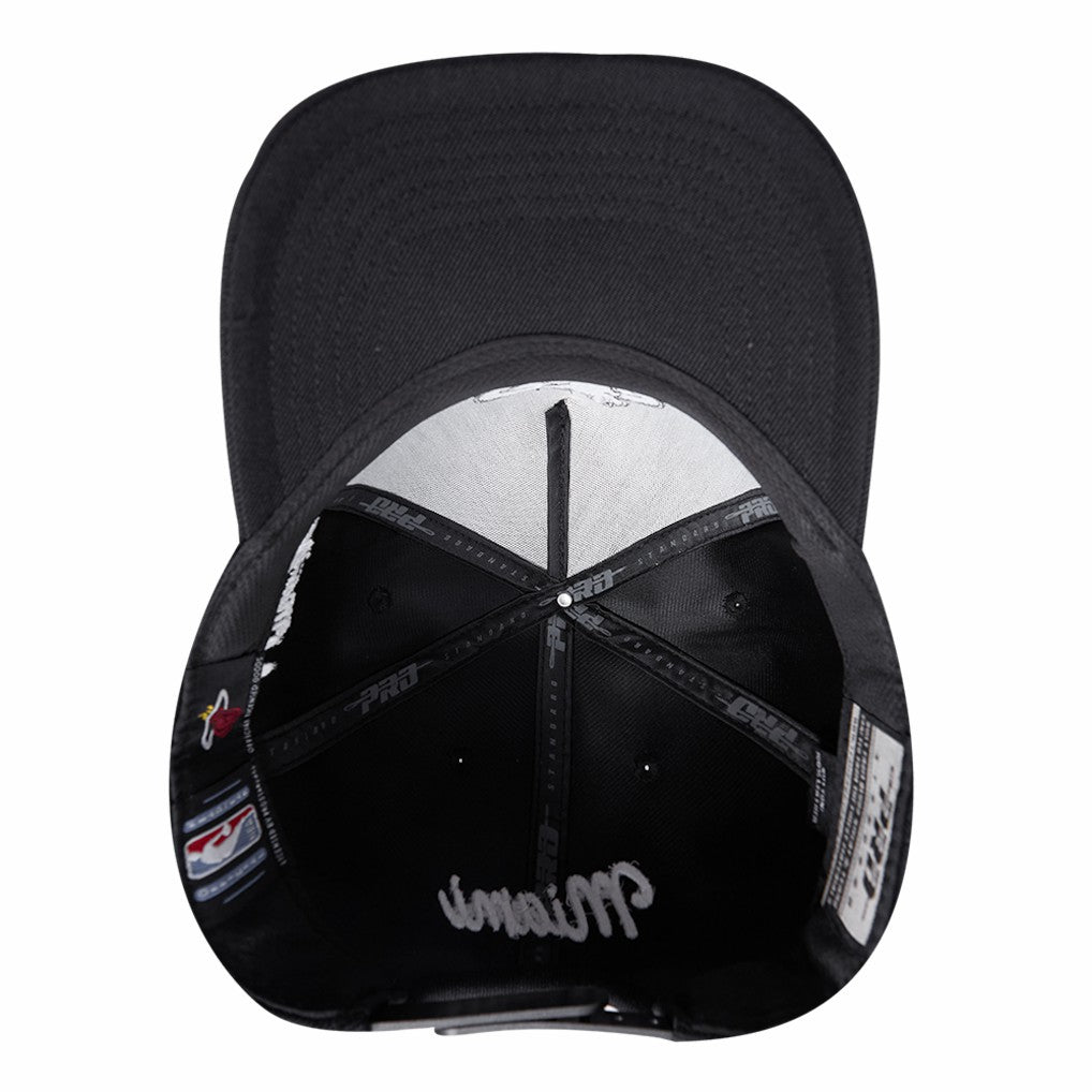 Miami Heat Pro Standard Paint the City Pinch Front Snapback Hat