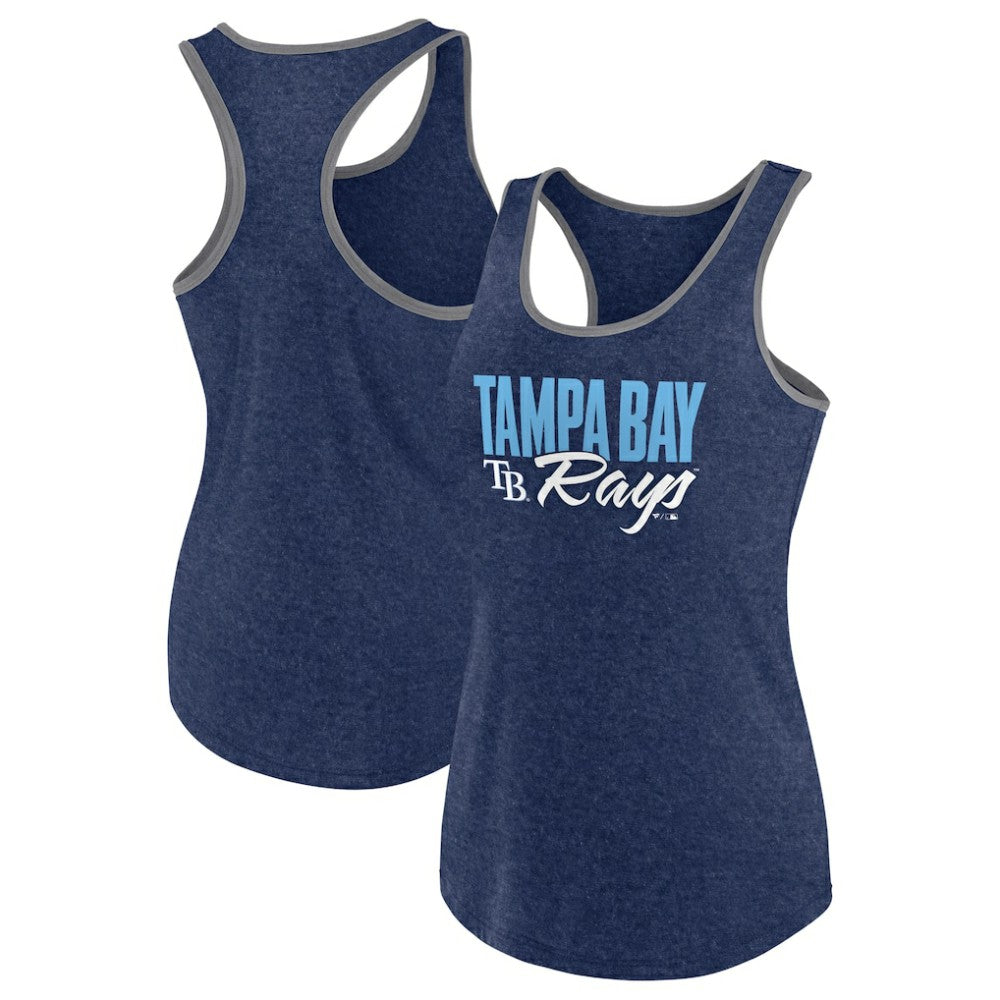 Navy Tampa Bay Rays Profile Women's Plus Size Tank Top