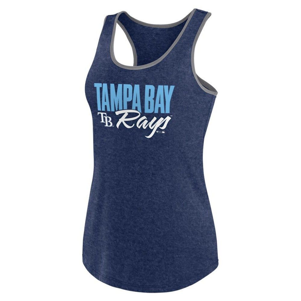 Navy Tampa Bay Rays Profile Women's Plus Size Tank Top