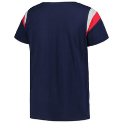 Navy Cleveland Guardians Profile Women's Plus Size Scoop Neck T-Shirt