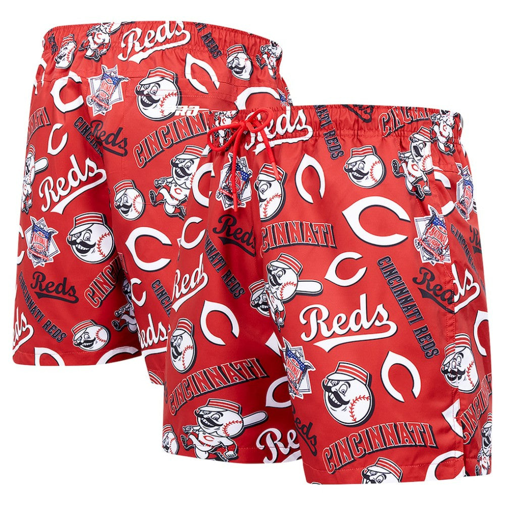 Black Cincinnati Reds Pro Standard Toss Logo Woven Shorts