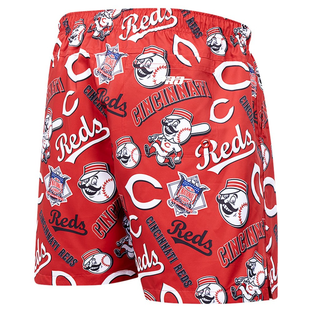 Black Cincinnati Reds Pro Standard Toss Logo Woven Shorts