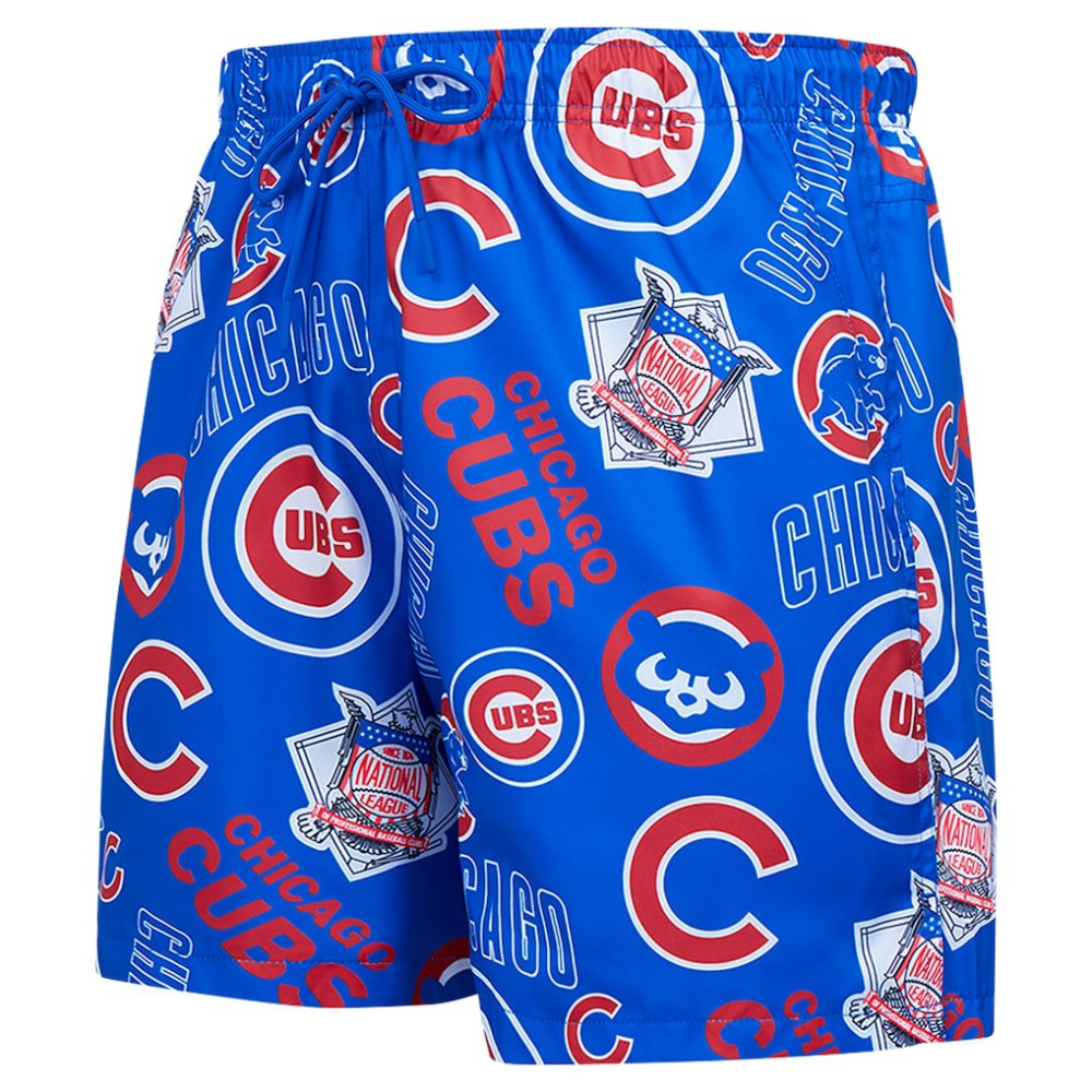 Royal Chicago Cubs Pro Standard Toss Logo Woven Shorts