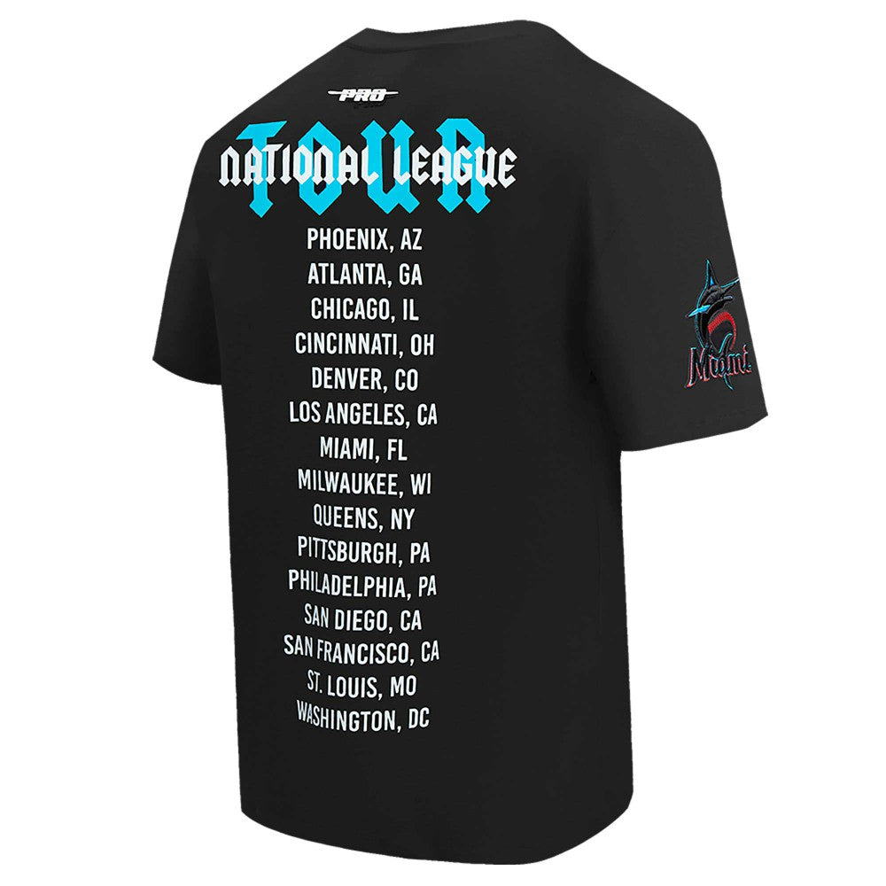 Black Miami Marlins Pro Standard Oversized City Tour T-Shirt