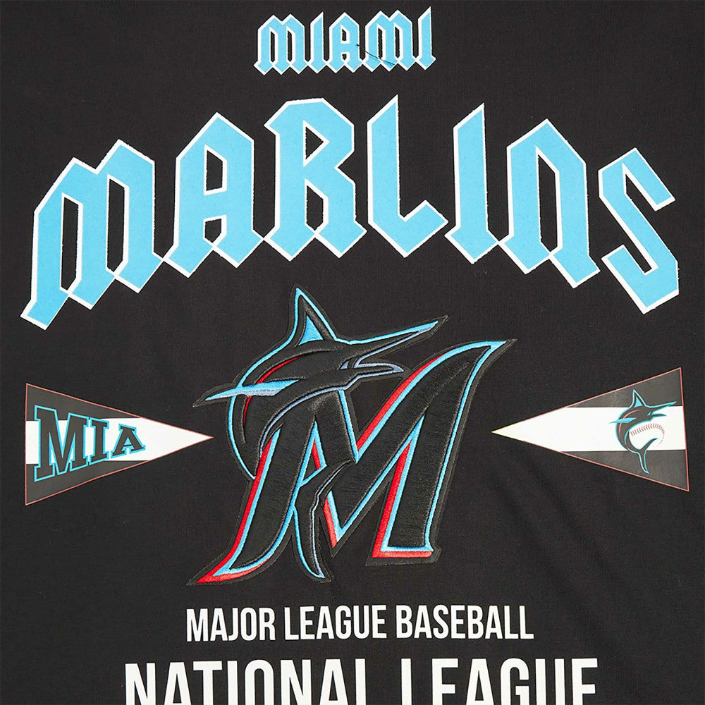 Black Miami Marlins Pro Standard Oversized City Tour T-Shirt