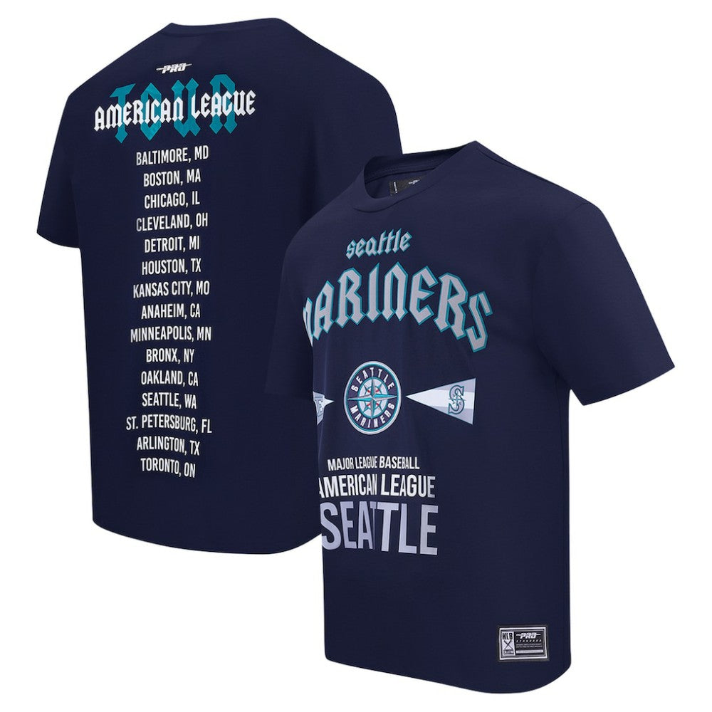 Navy Seattle Mariners Pro Standard Oversized City Tour T-Shirt
