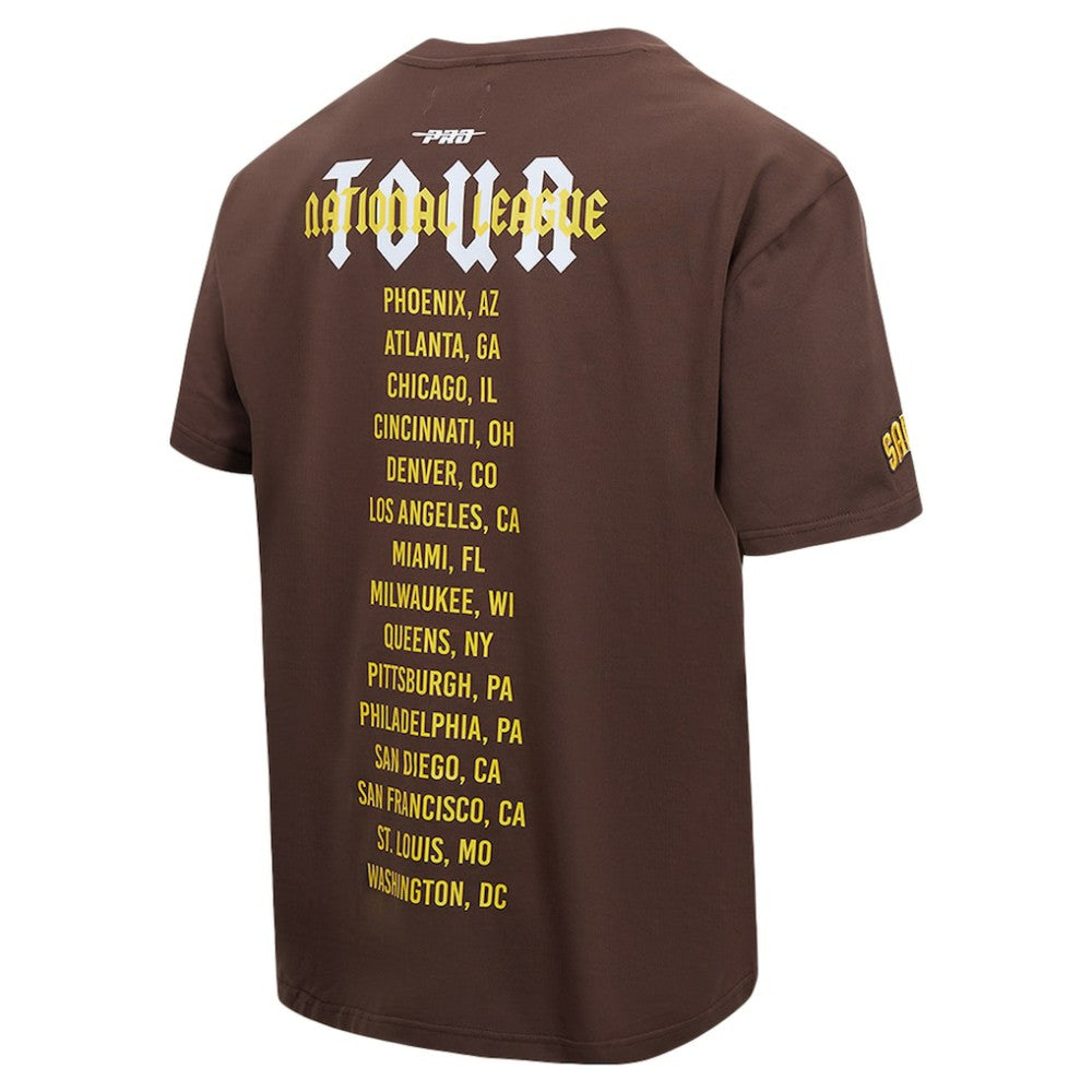 Brown San Diego Padres Pro Standard Oversized City Tour T-Shirt