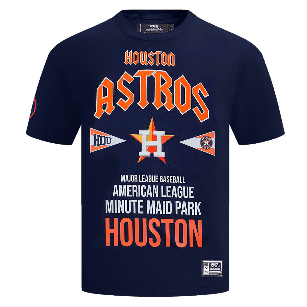 Navy Houston Astros Pro Standard Oversized City Tour T-Shirt