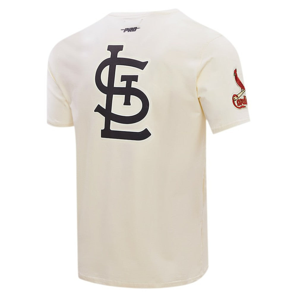 Cream St. Louis Cardinals Pro Standard Club Member Badge T-Shirt